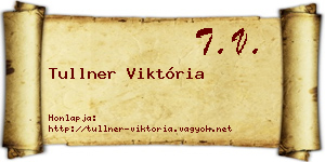 Tullner Viktória névjegykártya